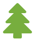 Completed. Green redwood tree icon